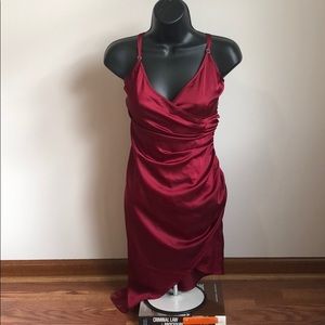 Awesome Maroon Wrap Dress